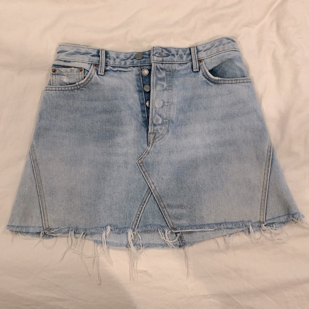 Girlfriend Denim Miniskirt